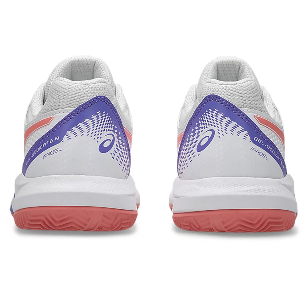 Gel-Dedicate 8 Padel - White/Guava