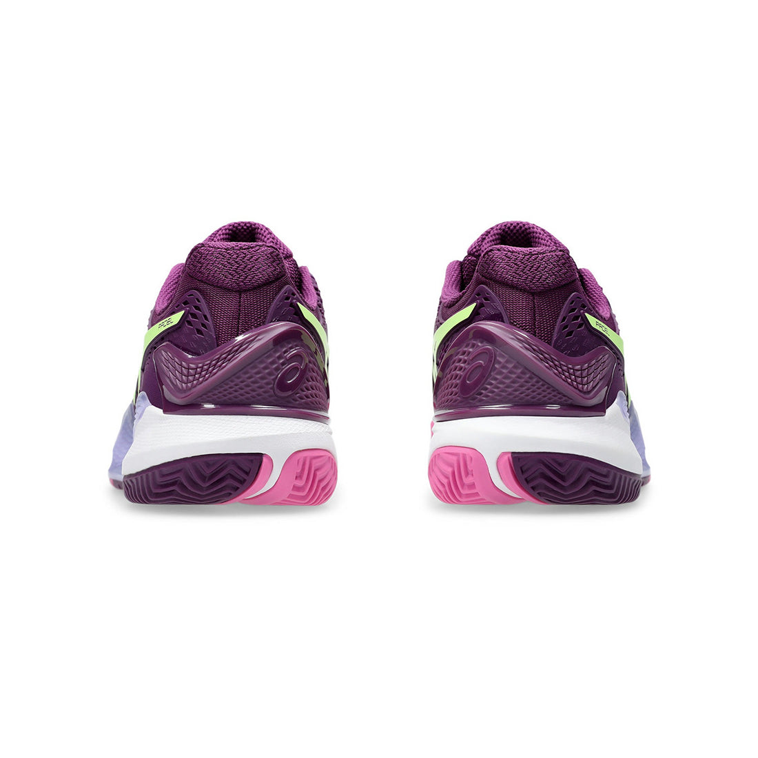 Gel-Resolution 9 Padel - Deep Mauve/Lime Green