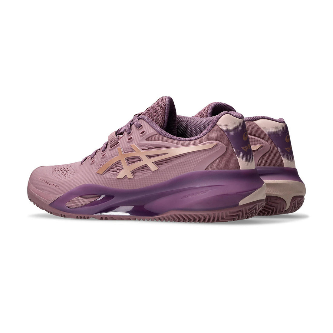 Gel-Resolution X Padel - Purple Oxide/Rose Gold