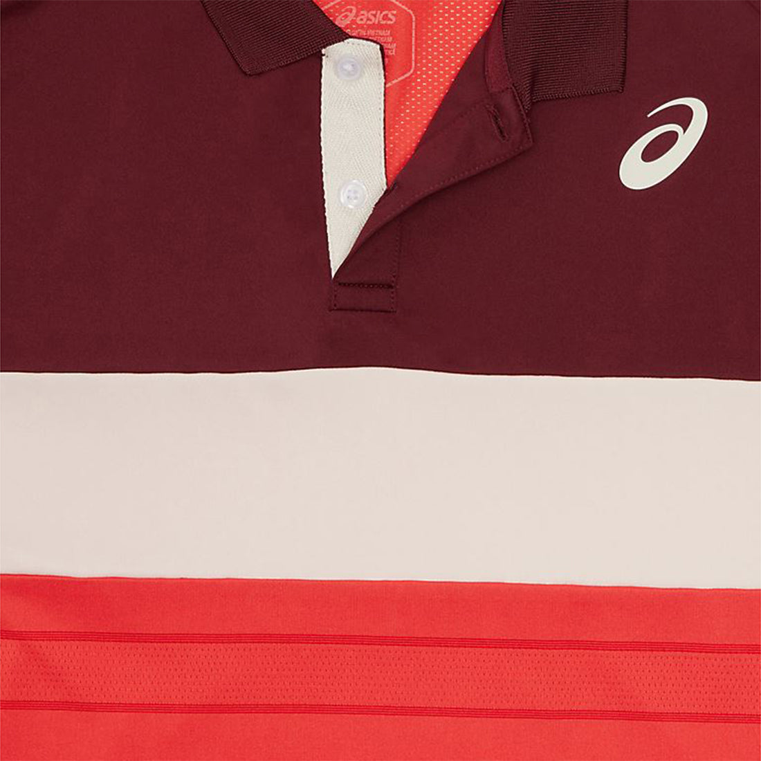 Men Court Polo-Shirt Red Snapper