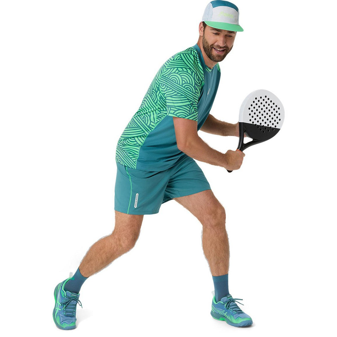 Padel Court 7In Short - Misty Pine/Vital Green