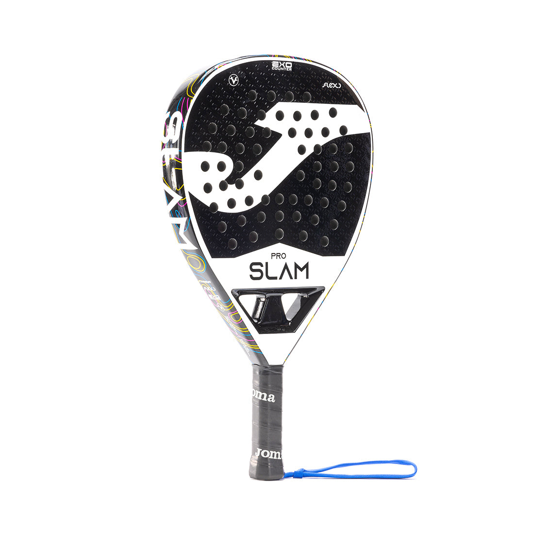 Slam Pro Paddle Racket - White Black