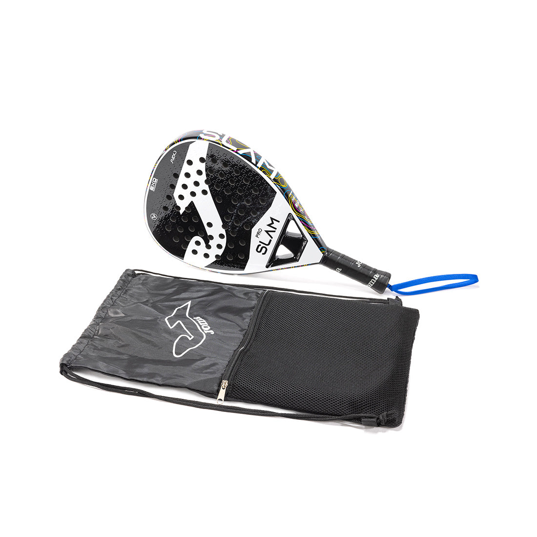 Slam Pro Paddle Racket - White Black