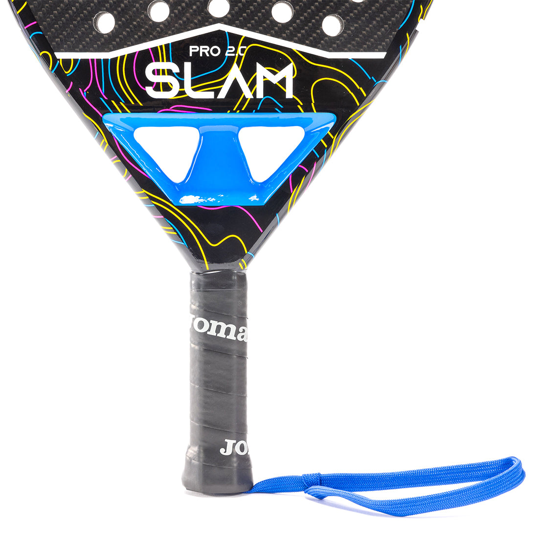 Slam Pro Paddle Racket  - Black Flour Turquoise