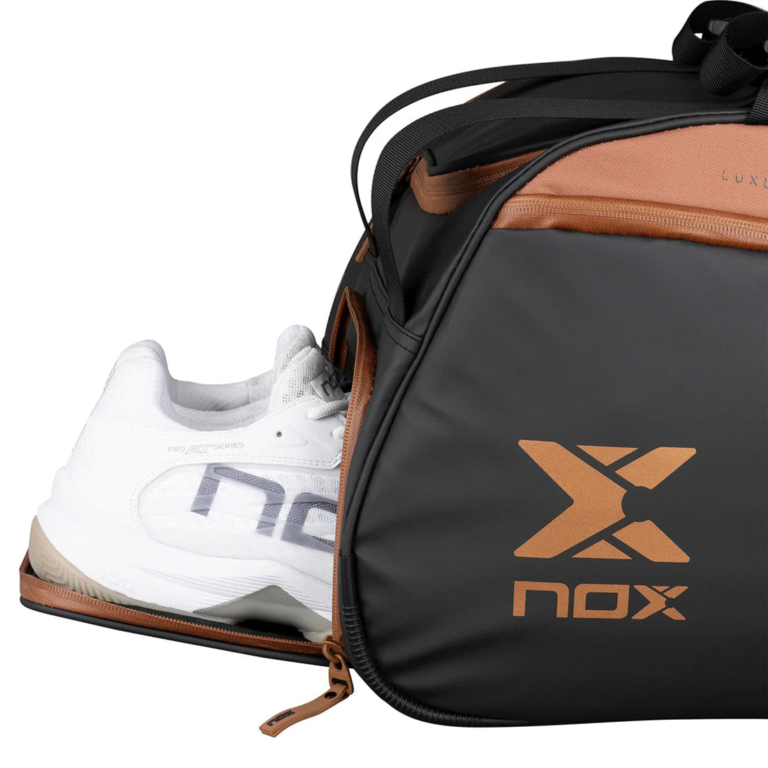 Luxury Open Series Padel Bag - Black/Brown