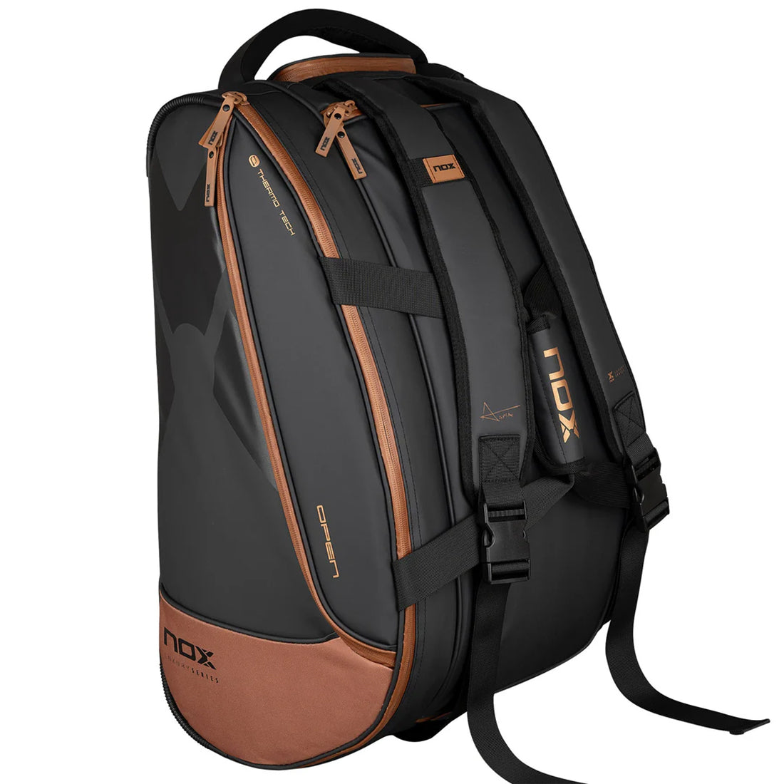 Luxury Open Series Padel Bag - Black/Brown