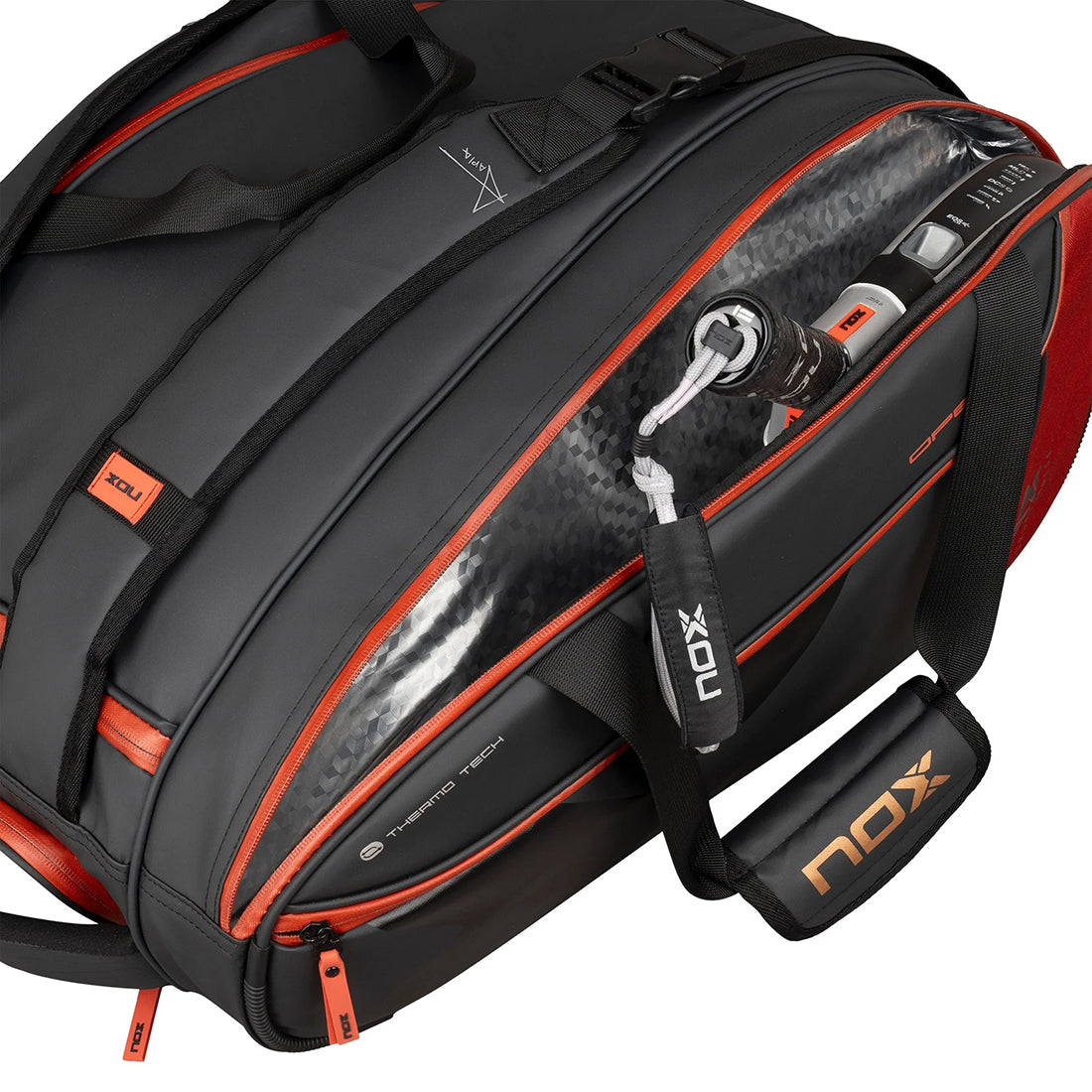 Luxry Opne Series Padel Bag - Black/Red