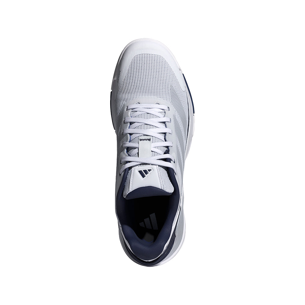 Crazyquick LS Padel - White / Silver Metallic / Dark Blue