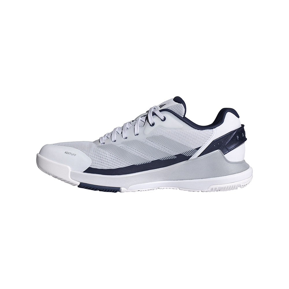 Crazyquick LS Padel - White / Silver Metallic / Dark Blue