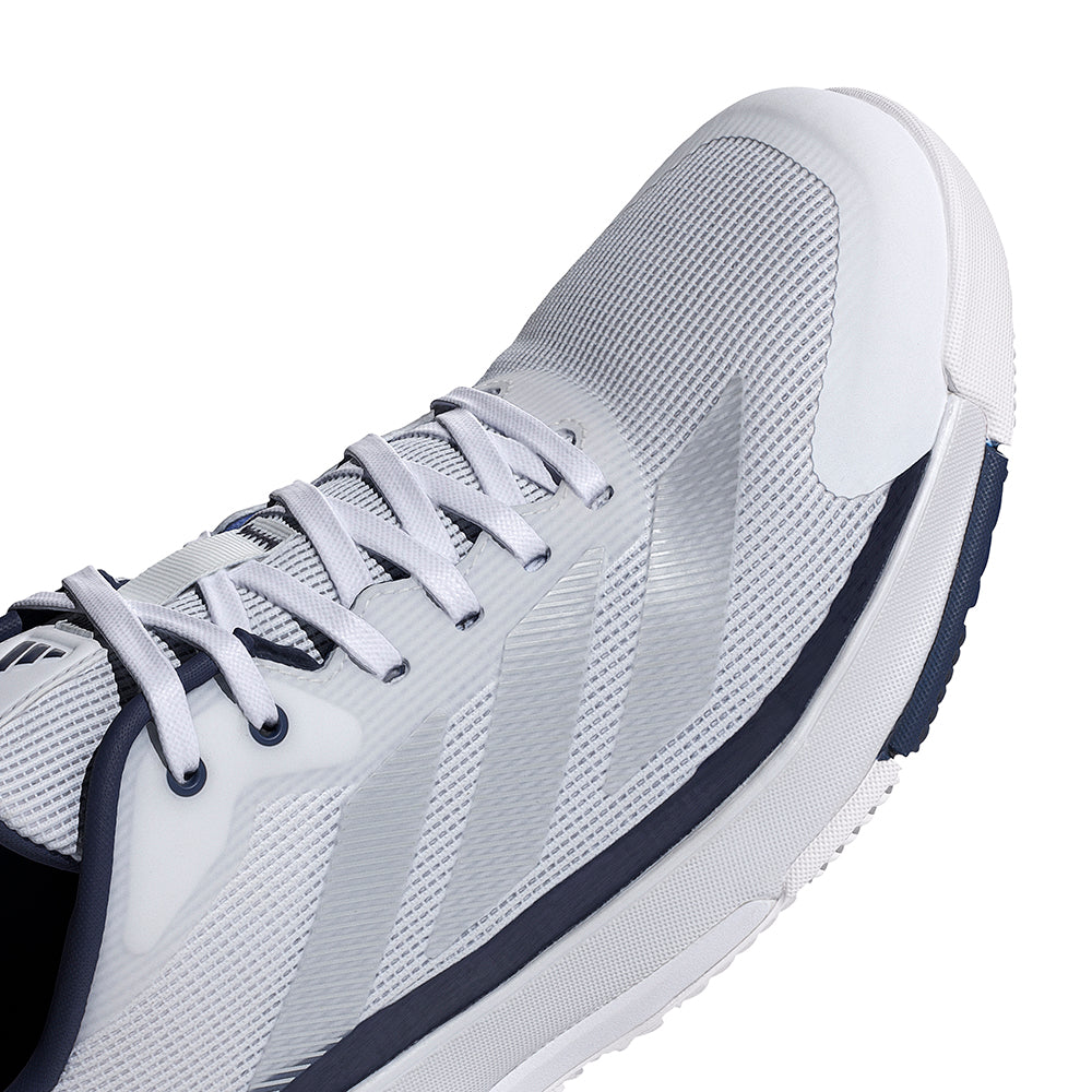 Crazyquick LS Padel - White / Silver Metallic / Dark Blue