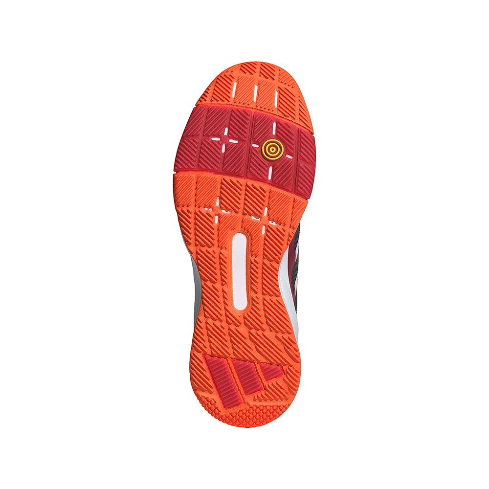 Crazyquick LS Padel - White / Core Black / Lucid Orange