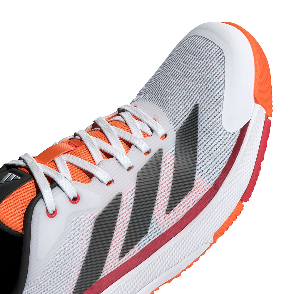 Crazyquick LS Padel - White / Core Black / Lucid Orange