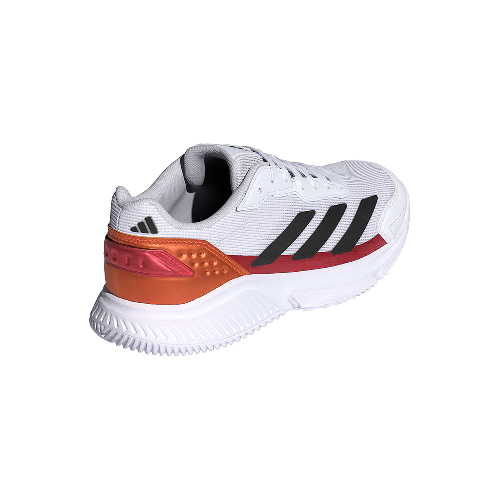 Courtquick Padel - White Core Black / Lucid Orange