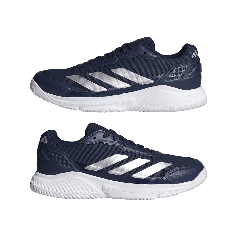 Courtquick Padel - Dark Blue / Silver Metallic / White
