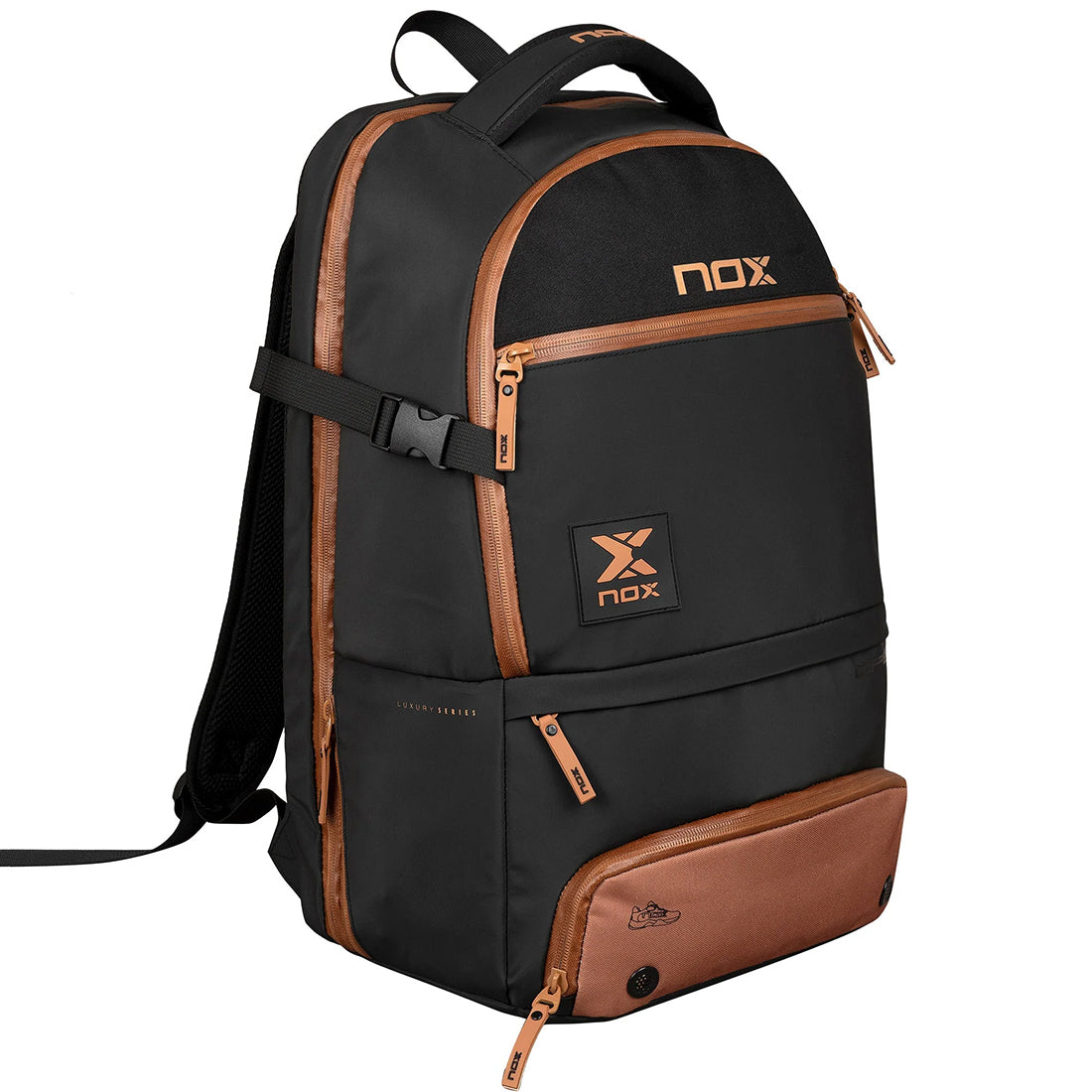 Luxry Opne Series Back Pack - Black/Brown
