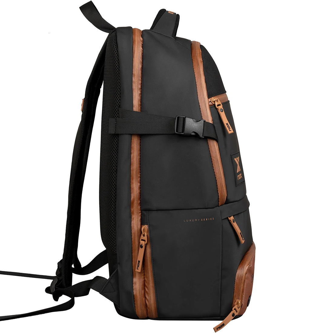 Luxry Opne Series Back Pack - Black/Brown