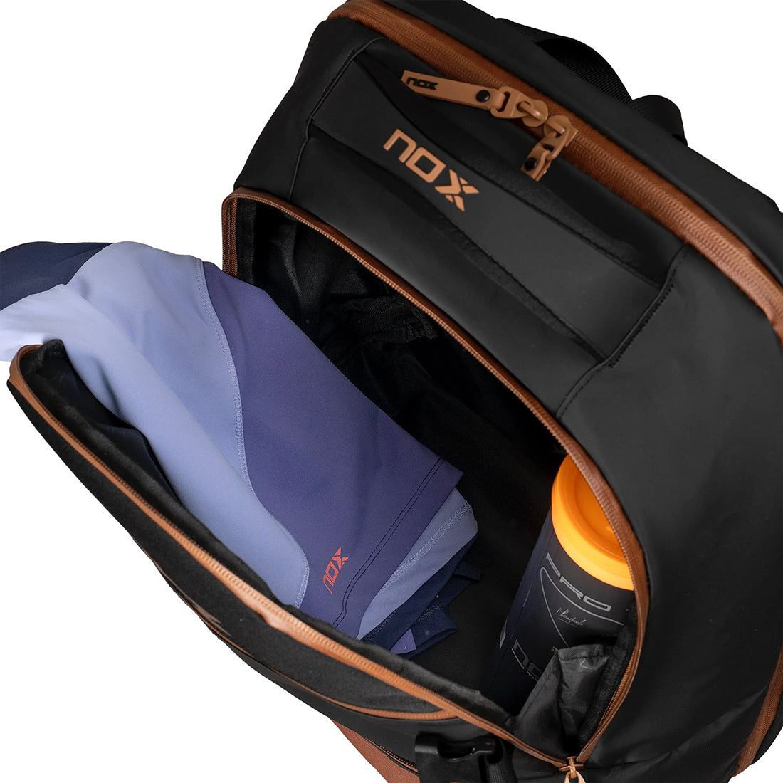 Luxry Opne Series Back Pack - Black/Brown