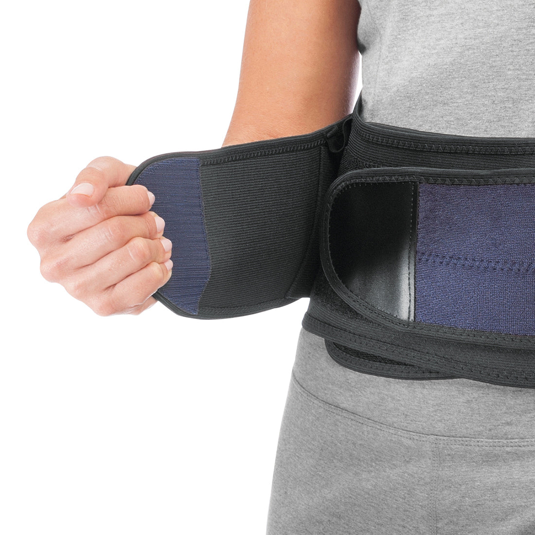 Mueller Back Brace W/ Removable Pad Extended - Black