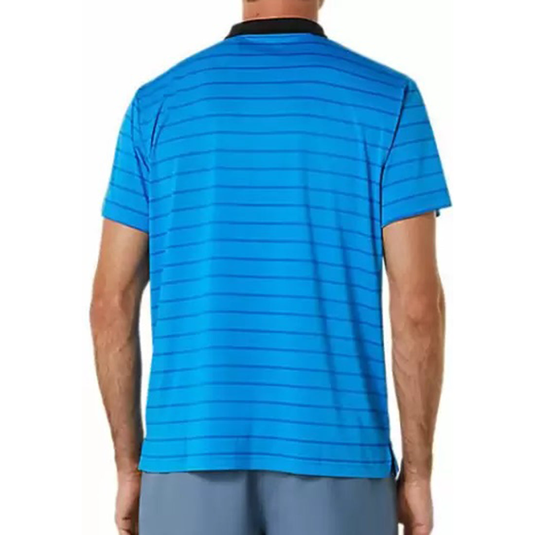 MEN COURT STRIPE POLO-SHIRT DIRECTOIRE BLUE