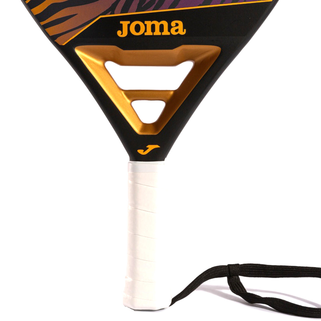 Tournament Paddle Racket Black Orange Purple