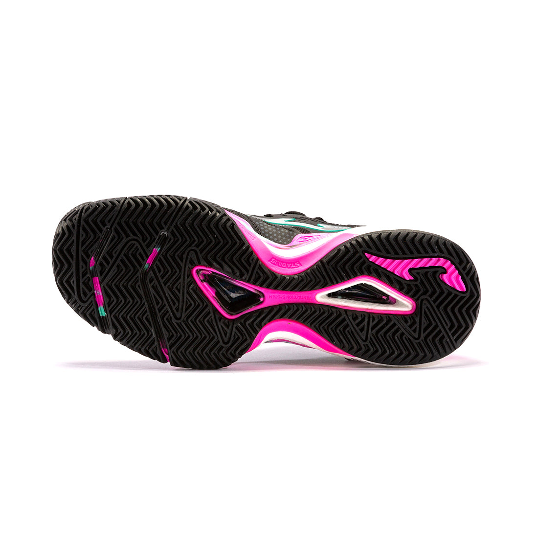 W Slam Lady 22 Clay Black Fuchsia